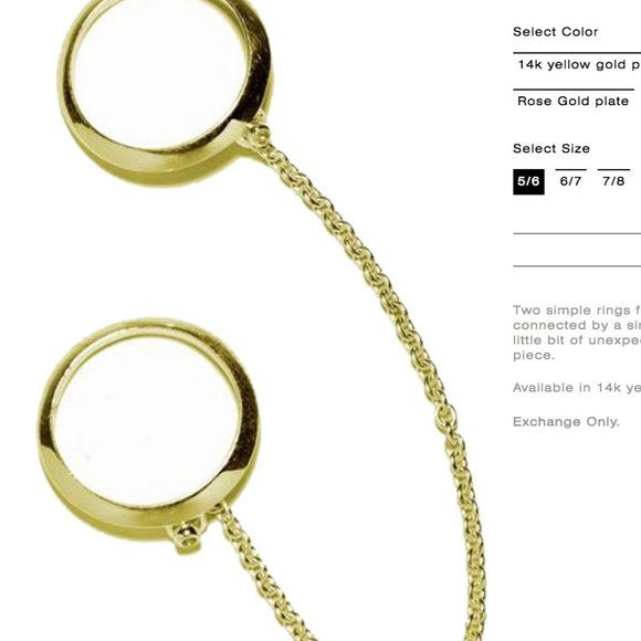 Pamela Love Sterling silver "double suspension" ring - Picture 6 of 7